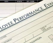 the image is used to provide the viewer with a basic, sample performance review document